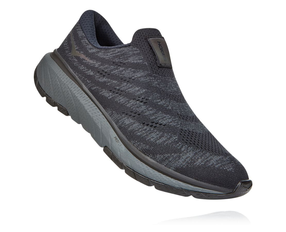 Pantofi Trail Hoka One One Cavu 3 Slip Barbati - Negrii / Gri Inchis | Romania UMZE05961